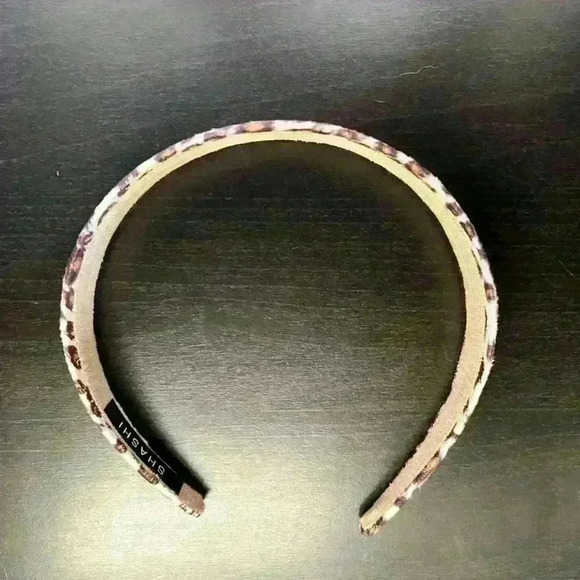 Shashi Leopard Print 1.5” Wide Headband | Hair Accessories | Purple Violet Brown - Picture 2 of 7
